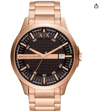 Armani Exchange Stainless Steel Analog Brown Dial Men Watch