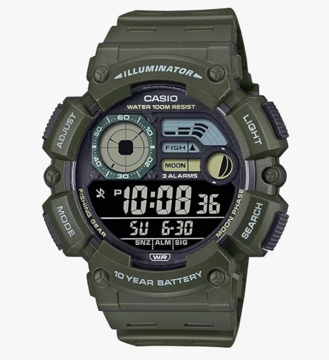Casio Youth WS-1500H-3BVDF Digital Dark Grey Dial Men