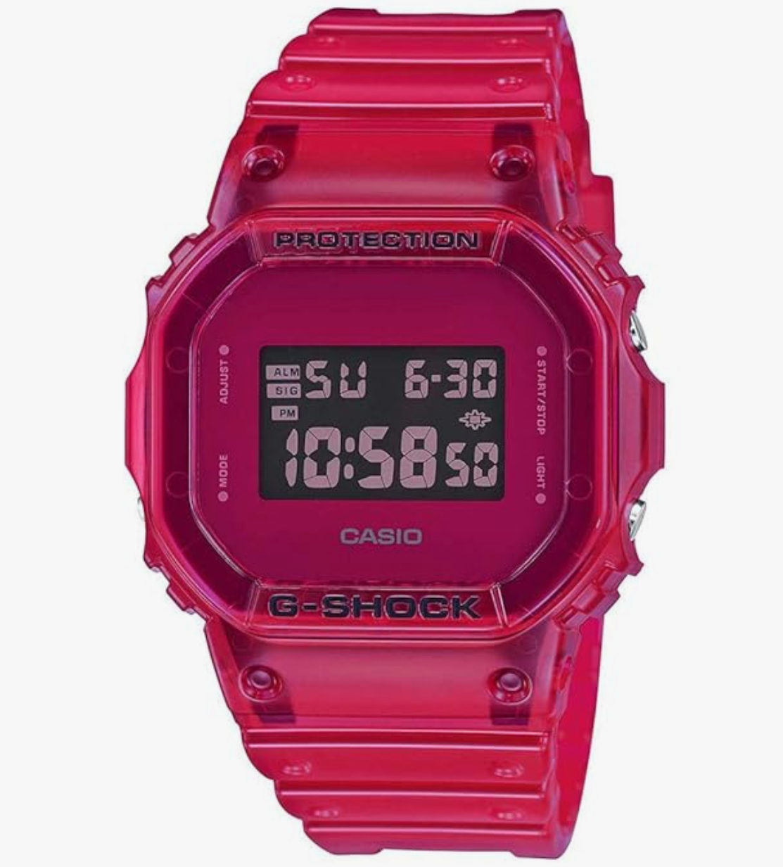 Casio Digital Pink Dial Men's Watch - DW-5600SB-4DR