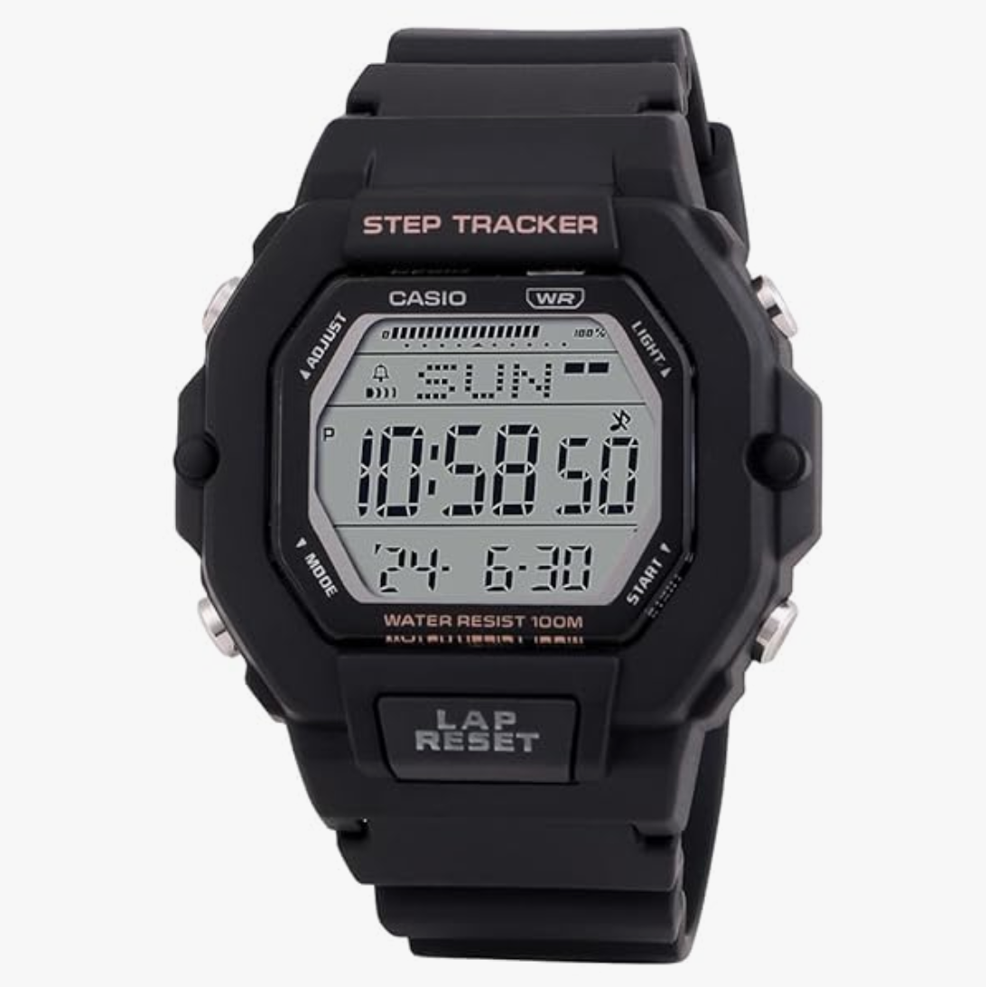 Casio Unisex Plastic Digital Black Dial Watch-Lws-2200H-1Avdf, Band Color-Black