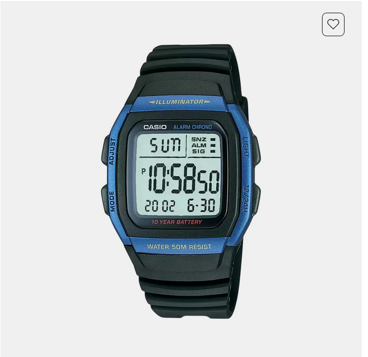 Youth Men Quartz Grey Dial Digital Resin Watch D055
