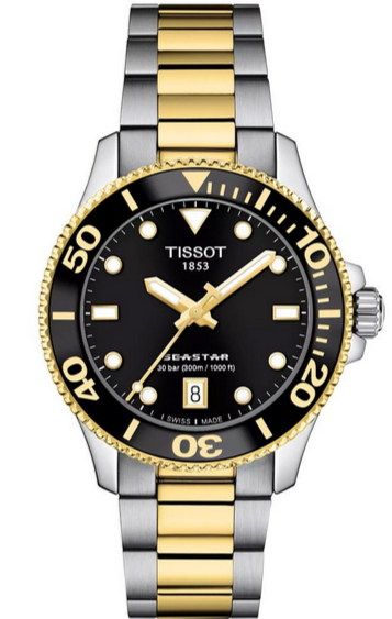 Tissot Seastar Quartz Black Dial Unisex Watch