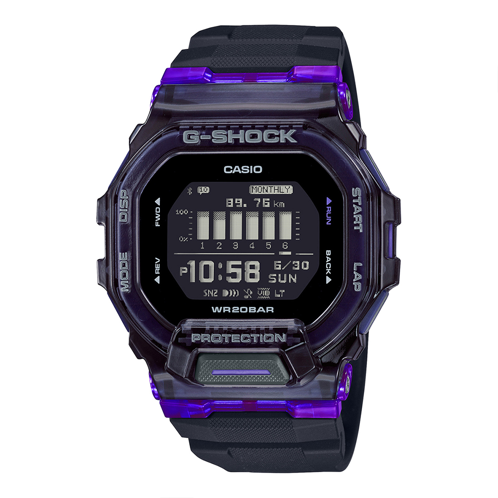 G-Shock GBD-200SM-1A6DR Digital Dial Black Resin Strap Men's Watch