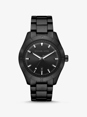 Oversized Layton Black-Tone Watch