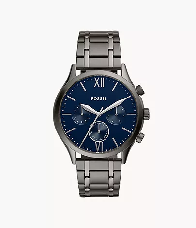 Fossil Fenmore Multifunction Smoke Stainless Steel Watch