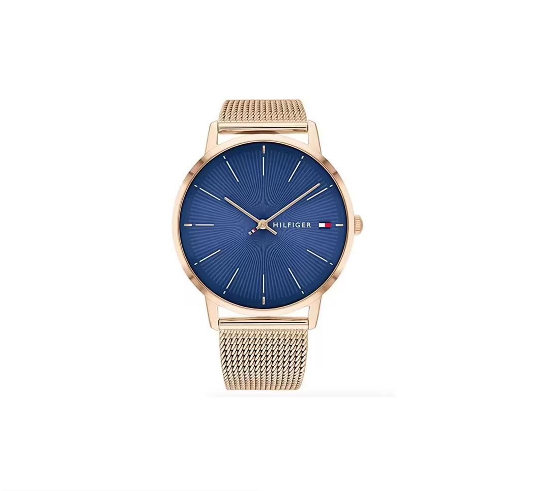 Womens 40.5 mm Blue Dial Stainless Steel Analog Watch - NCTH1782246