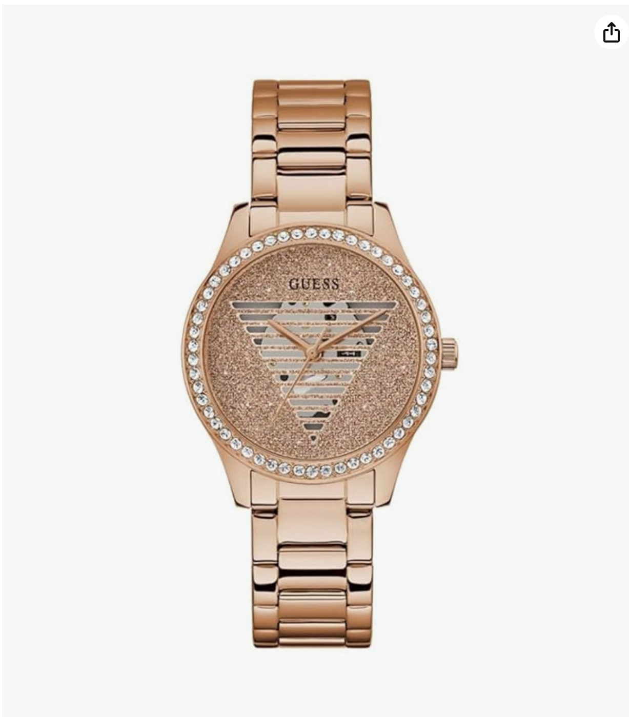 GUESS Stainless Steel Women Analog Gw0605L3, Gold Dial, Gold Band