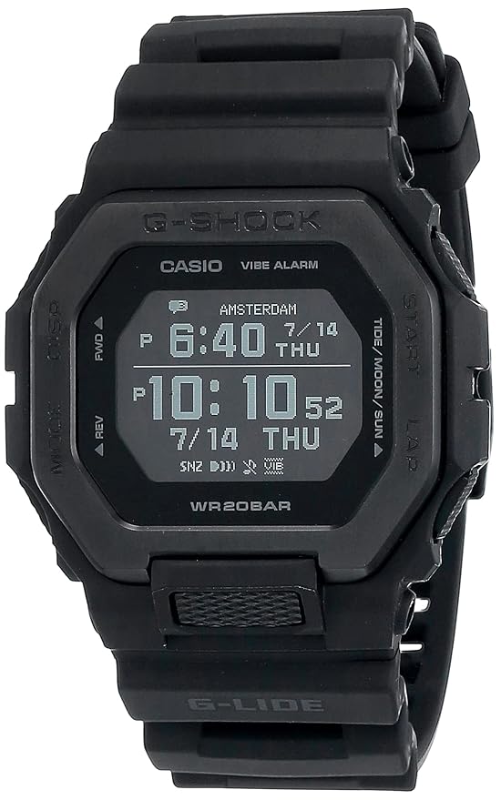 G-Shock  Digital Dial Black Resin Strap Watch Men GBX-100NS-1DR