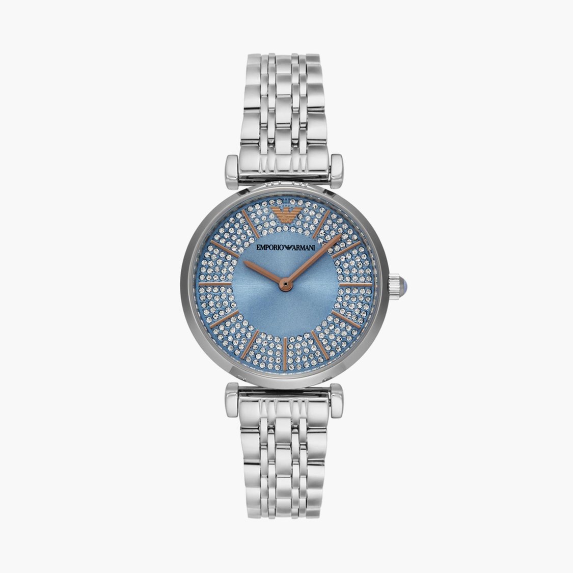 EMPORIO ARMANI Women Embellished Analog Watch with Metal Strap - AR11594I