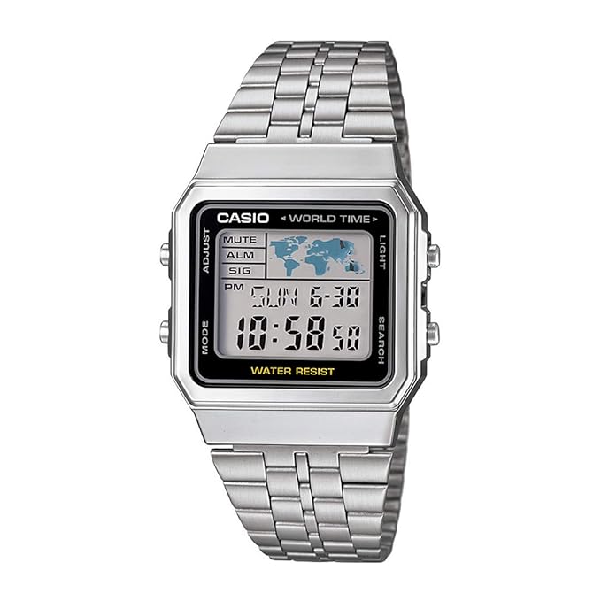 Casio Unisex Vintage Black Digital Dial  A500WA-1DF