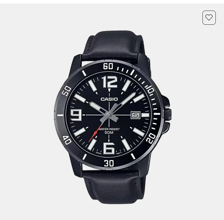 Enticer Men Quartz Black Dial Analog Leather Watch A1981