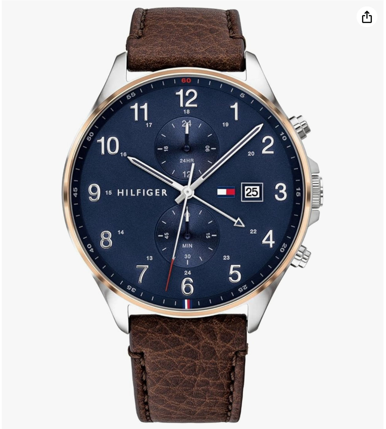 TOMMY HILFIGER Men Leather Strap Multifunctional Watch - NETH1791712