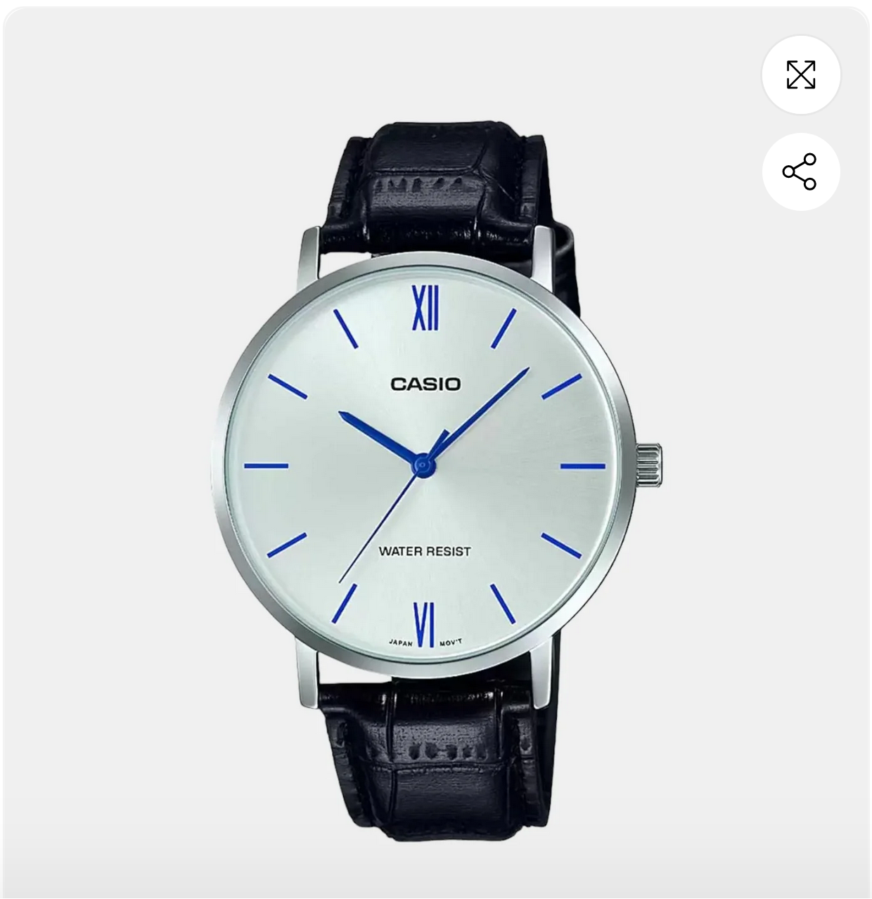 Enticer Men's Analog Leather Watch - MTP-VT01L-7B1UDF