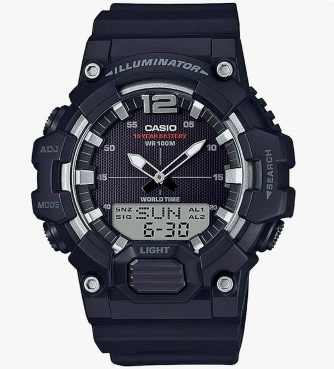 Casio Youth Series Analog-Digital Black Dial Men's Watch - HDC-700-1AVDF