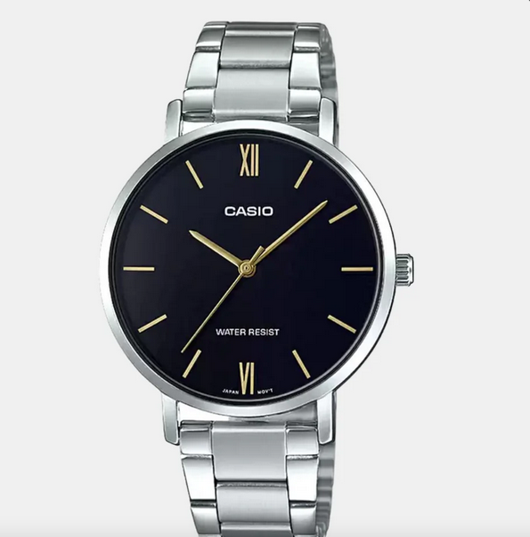 Enticer Women Quartz Black Dial Analog Stainless Steel Watch A1622 A1622