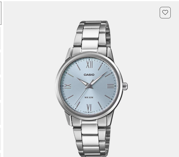 Enticer Women Quartz Blue Dial Analog Stainless Steel Watch LTP-1303DD-2AV A2476