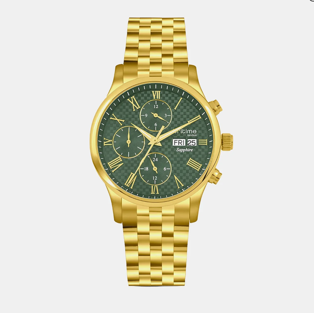 Imperion Men Automatic Green Dial Analog Stainless Steel Watch 247-M21402
