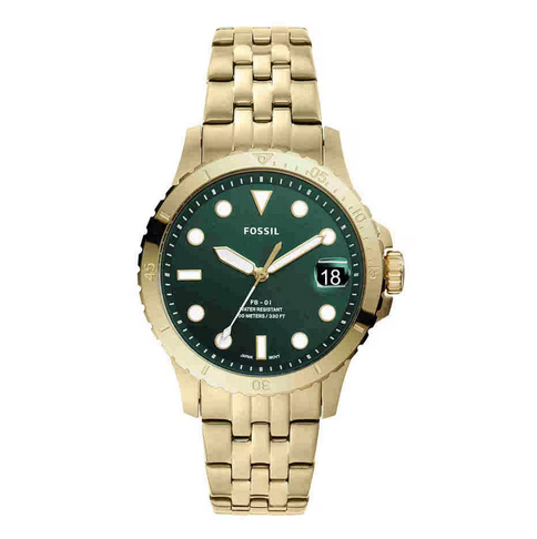 FB-01 Womens 36 mm Green Dial Stainless Steel Analog Watch