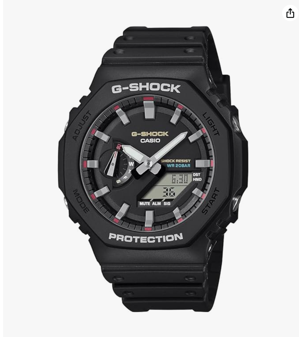 G-Shock Analog-Digital Watch - For Men -GA-2100RL-1ADR