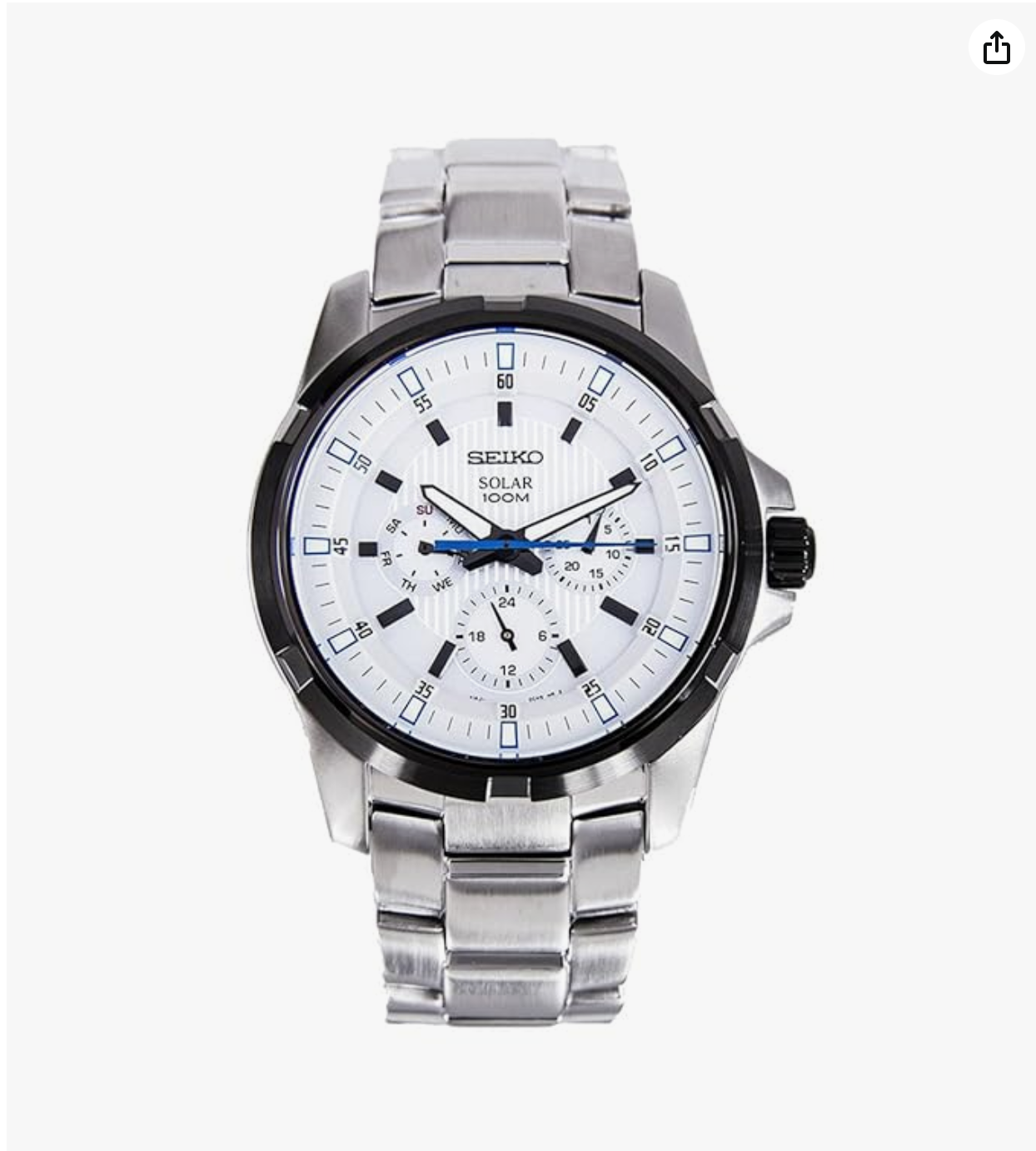 Seiko Designer Analog White Dial Men's Watch-SNE113P1