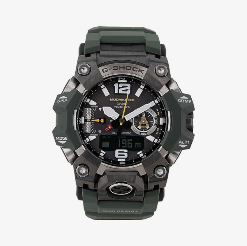 G-Shock Dial Military Green Resin Band Analog-Digital Watch - For Men G1472 (GWG-B1000-3ADR)
