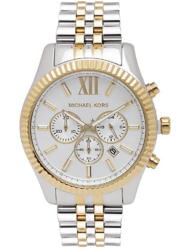 Michael Kors Analog White Dial Men'S Watch
