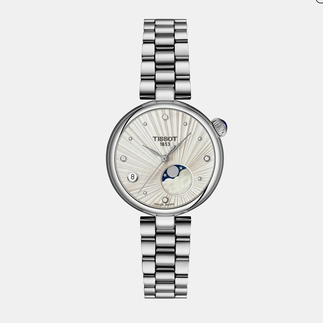 Desir Women Quartz Silver Dial Analog Stainless Steel Watch T1522231103600