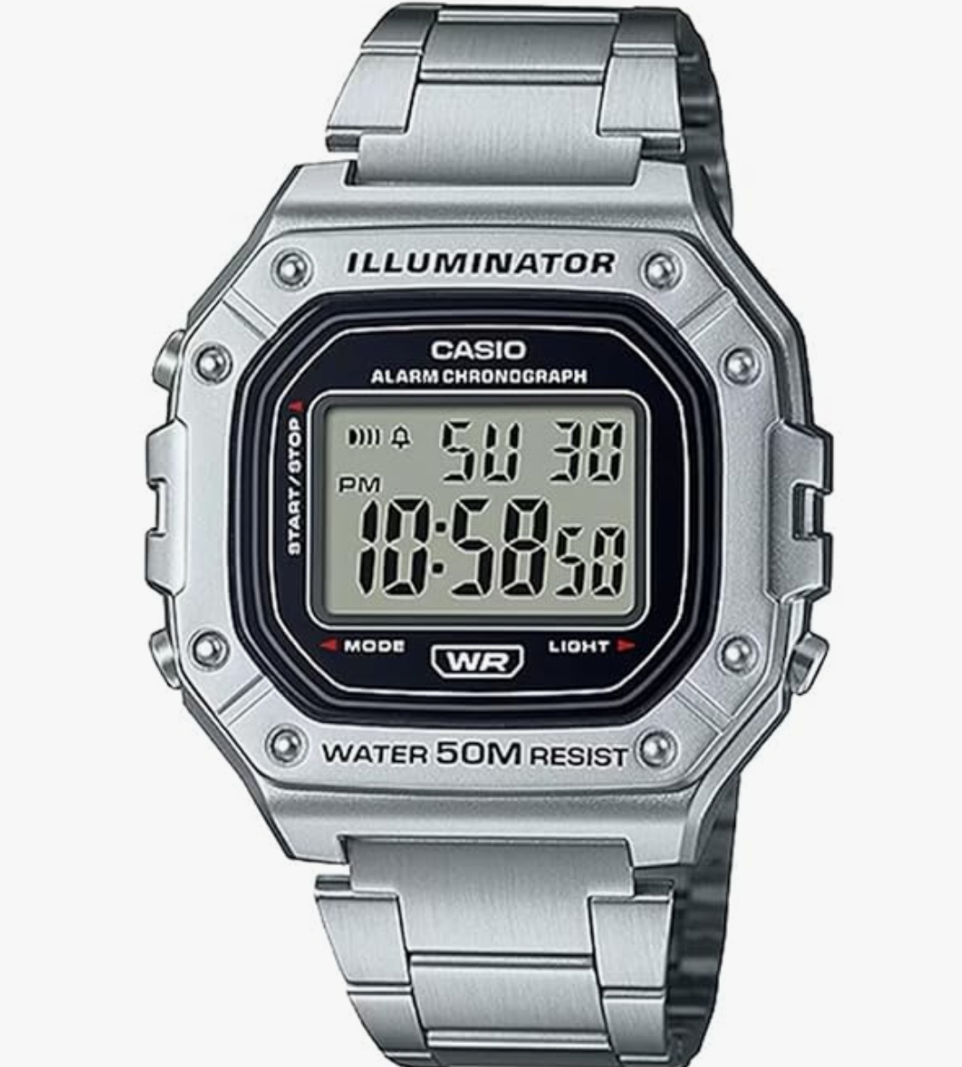 Casio Youth Digital Black Dial Unisex W-218HD-1AVDF