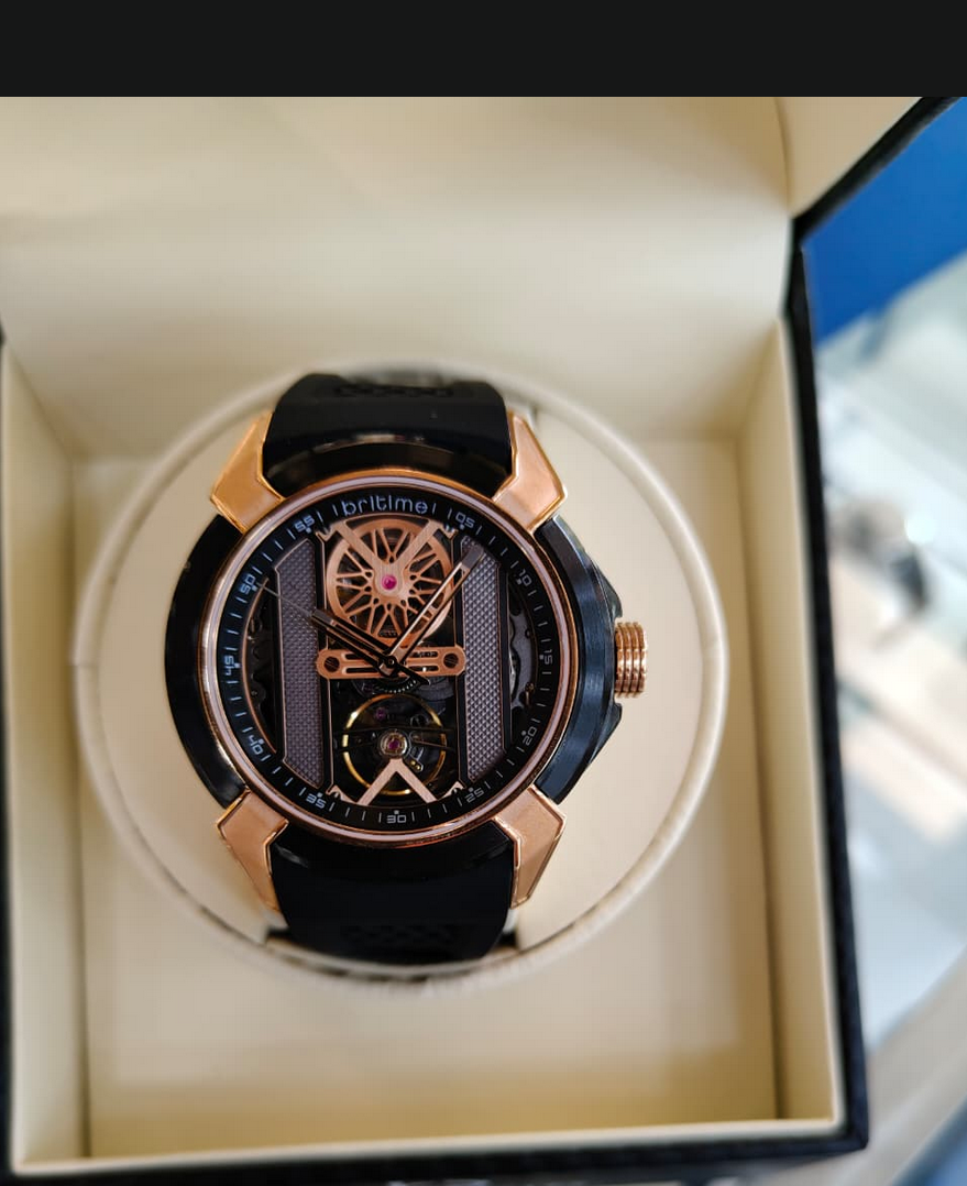 Quantum Men Automatic  Dial Analog Silicone Watch 395-P41506