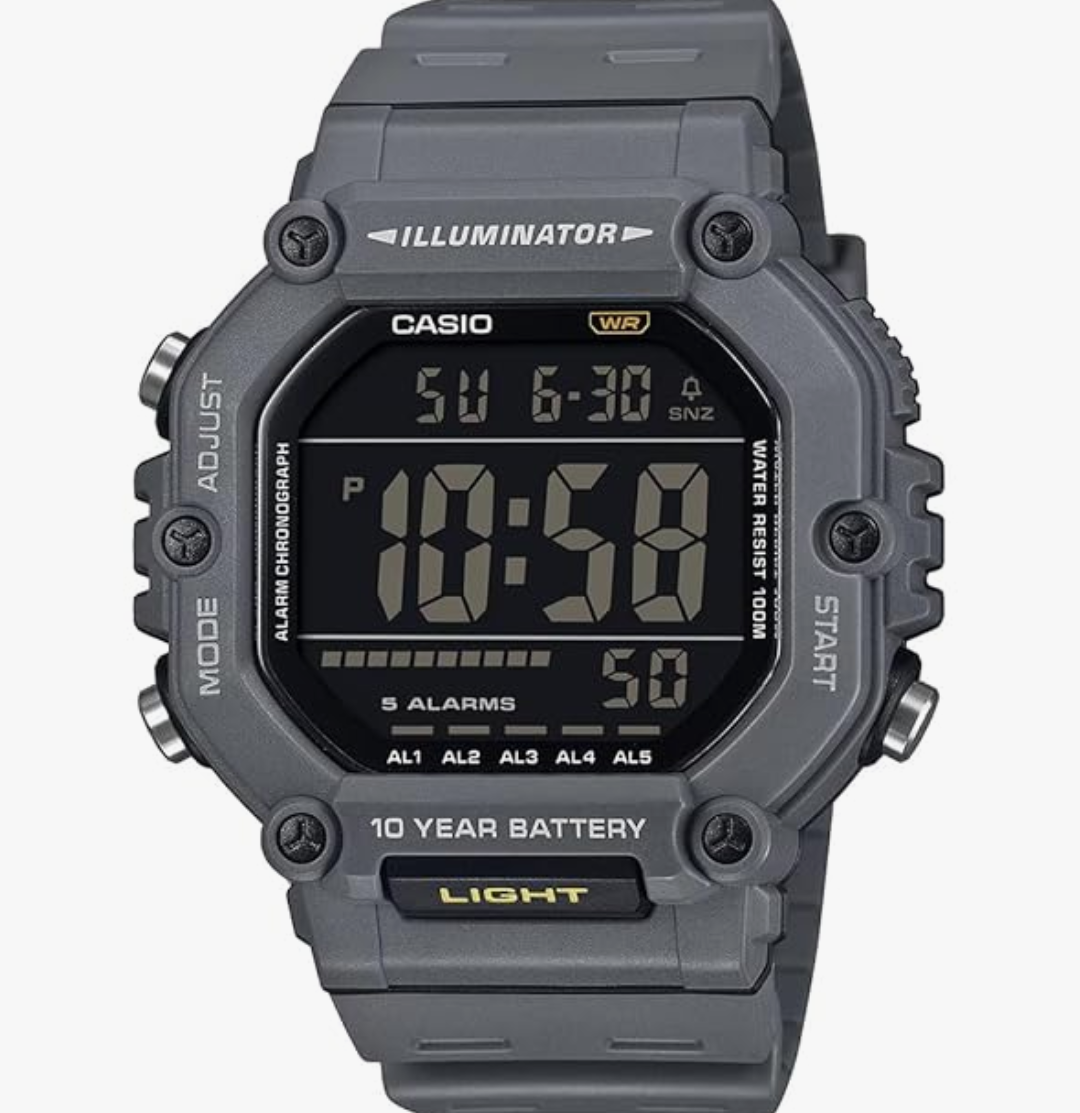 Casio Youth AE-1600H-8BVDF Digital Grey Dial Men