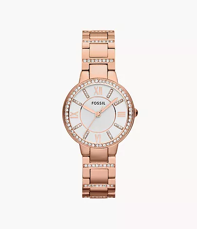 Virginia Rose-Tone Stainless Steel Watch