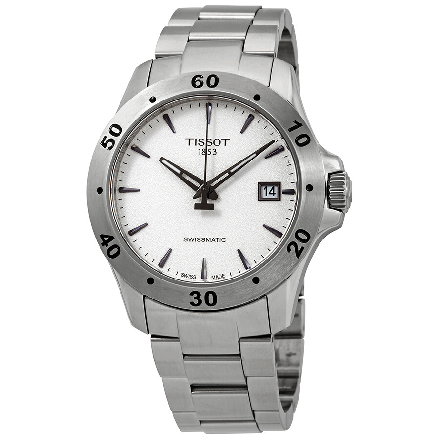 V8 Automatic White Dial Men's Watch