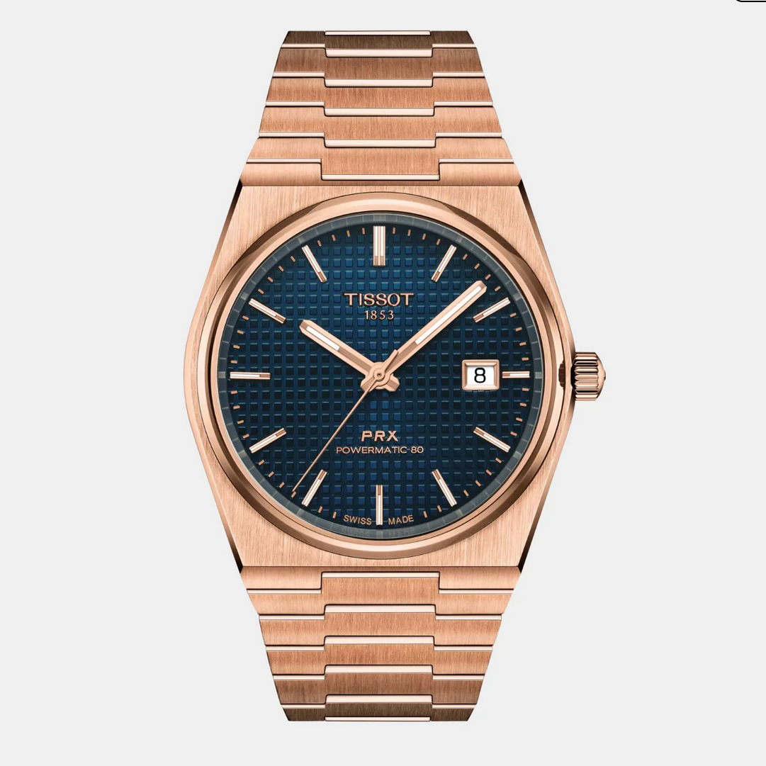 PRX Men Automatic Blue Dial Analog Stainless Steel Watch T1374073304100