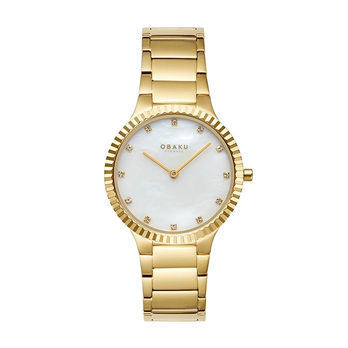 Obaku Analog White Dial Women's Watch