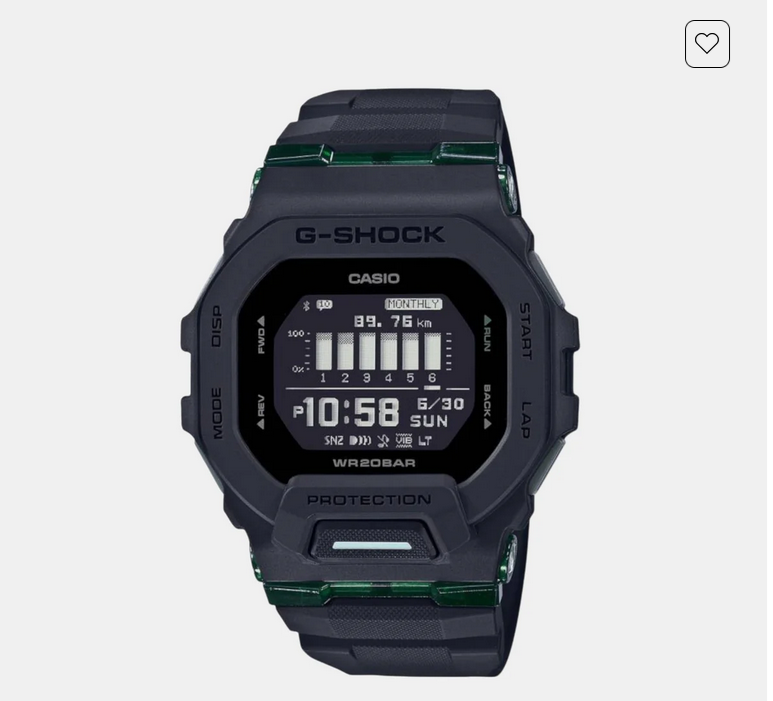 G-Shock Men Quartz Black Dial Digital Resin Watch G1247