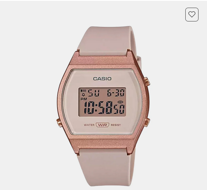 Vintage Women Quartz Rose Gold Dial Digital Resin Watch D213