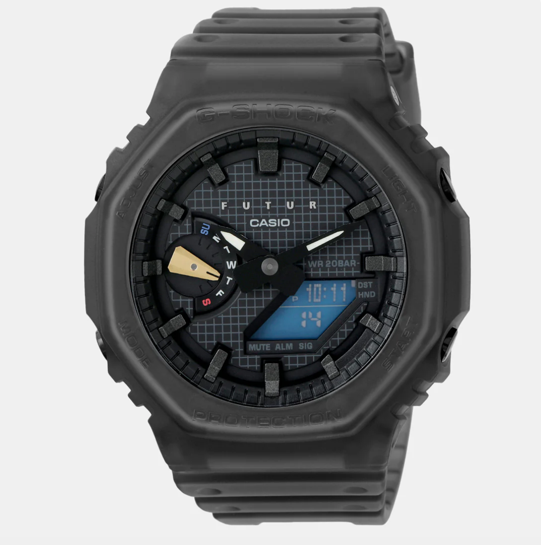 G-Shock Men Quartz Black Dial Analog-Digital Resin Watch