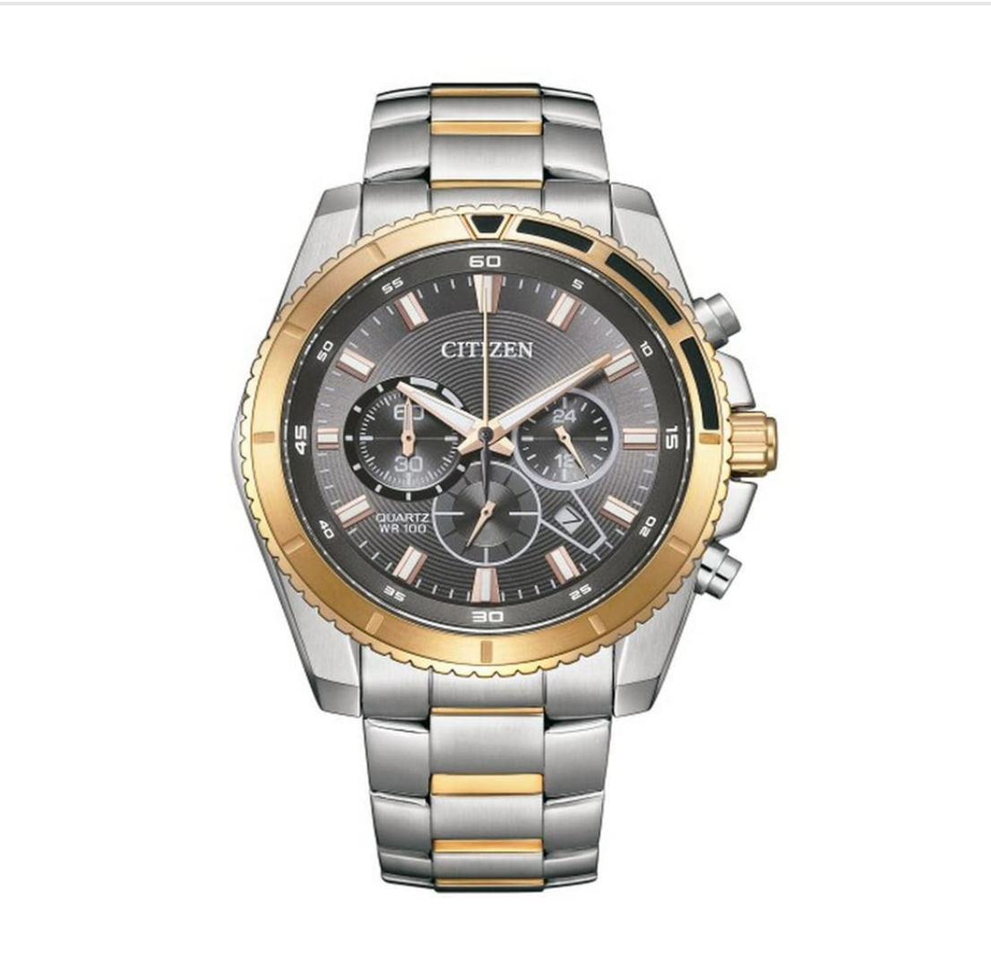 CITIZEN Stainless Steel Analog Gray Dial Men Watch-An8204-59H, Multi-Color Band