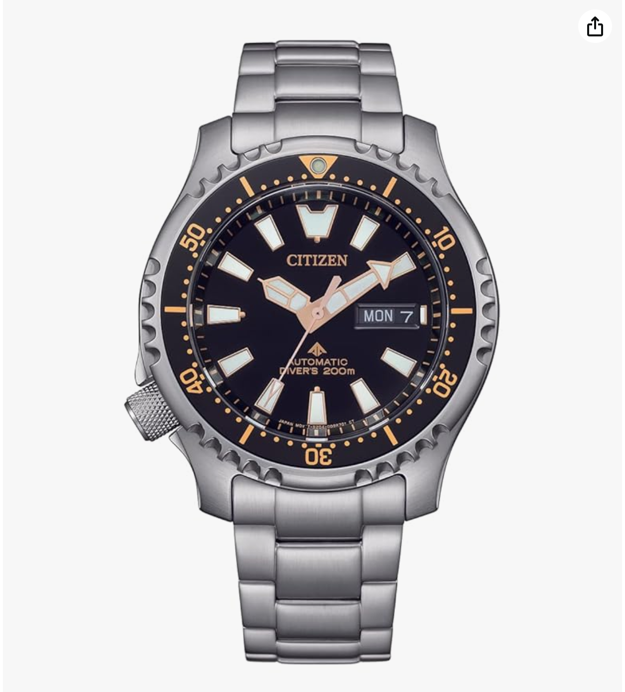 Citizen Analog Black Dial Men's Watch-NY0160-66E