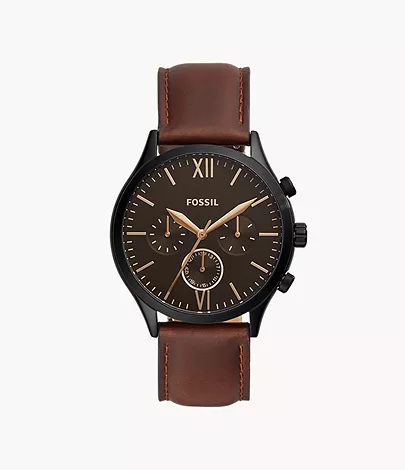 Fossil Fenmore Multifunction Brown Leather Watch