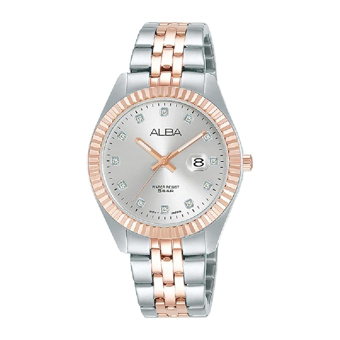 ALBA Women's Stainless Steel Chronograph Watch - Stylish Design, Japanese Quartz Movement, Water Resistant - by Seiko Watch Corporation