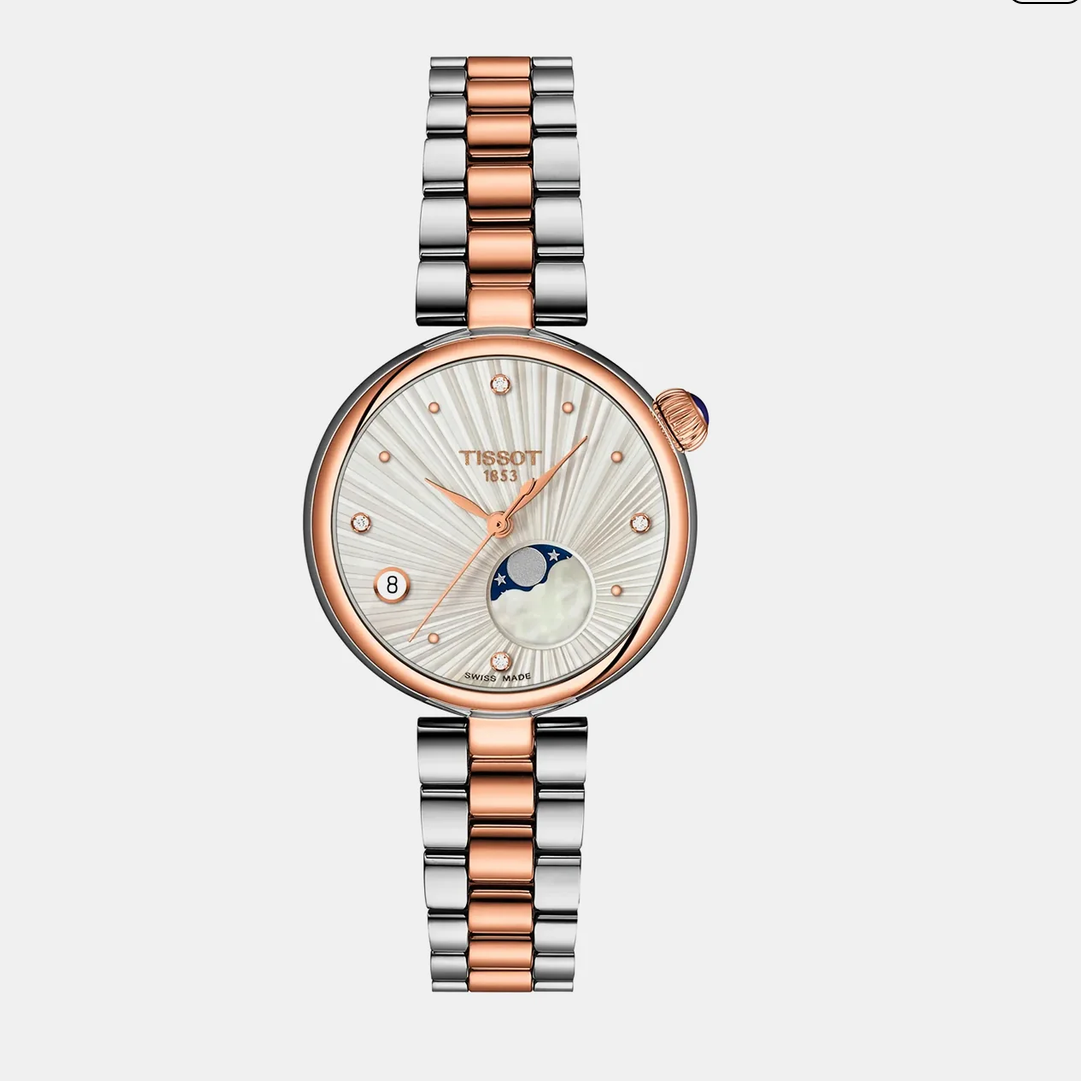 Desir Women Quartz Silver Dial Analog Stainless Steel Watch T1522232203600