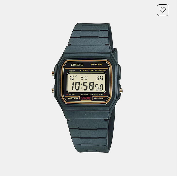 Women Quartz Black Dial Digital Resin Watch D165