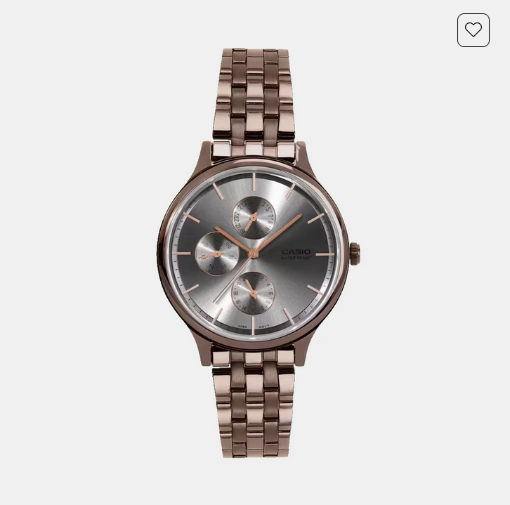 Enticer Women Quartz Grey Dial Multi-Function Stainless Steel Watch A2499