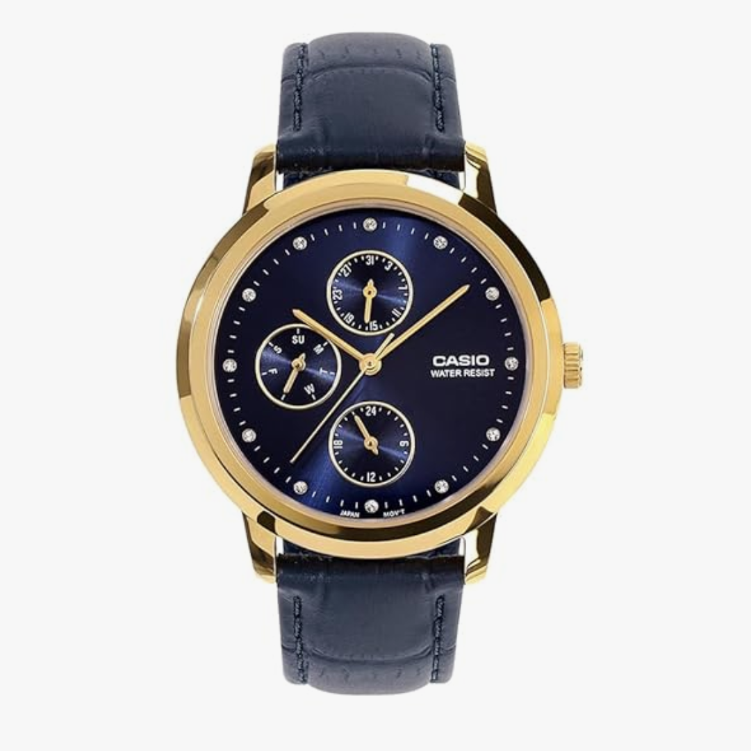 Casio Enticer Ladies LTP-SN6KGL-2A Analog Blue Dial Watch