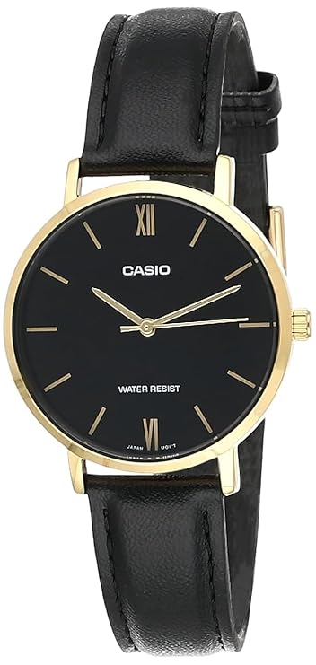 Casio Enticer Analog Black Dial Women's Watch - LTP-VT01GL-1BUDF