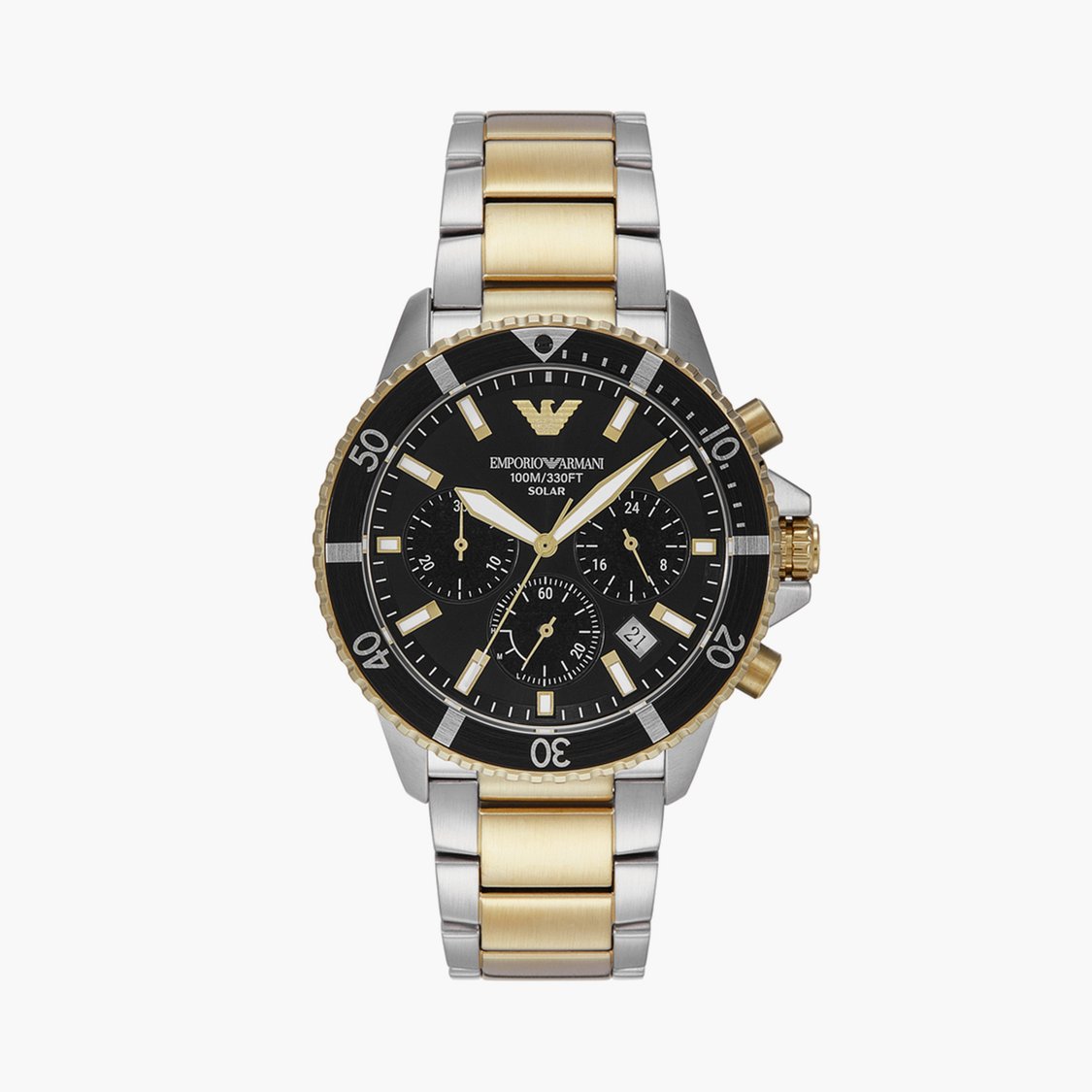 EMPORIO ARMANI Chronograph Watch with Stainless Steel Strap.