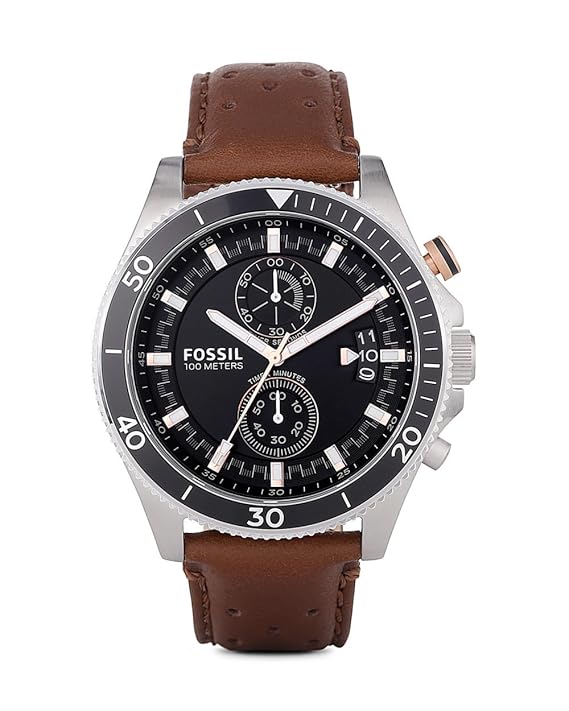 Fossil Analog Black Dial Men's Watch