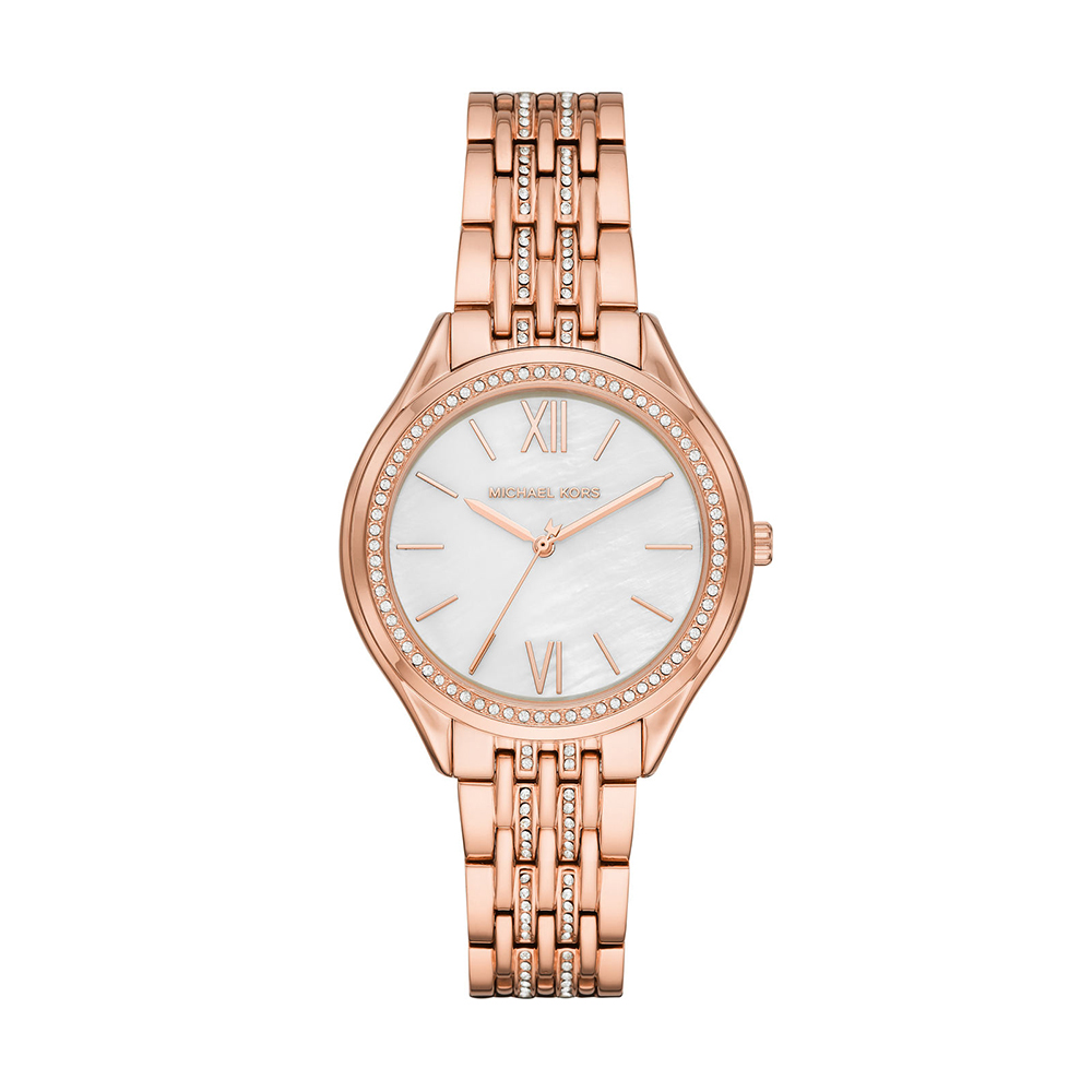 Michael Kors Mindy Round Quartz White Dial Women Watch