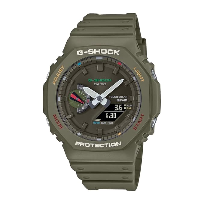 G-Shock GA-B2100FC-3ADR Multi-Coloured Analog-Digital Dial Green Resin Strap Men's Watch